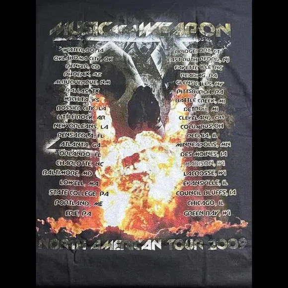 VTG Distrubed Tour Merch - Music As A Weapon Tour 2009 IV XL - Picture 5 of 5